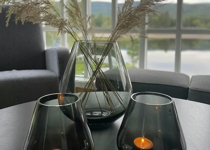 Modern With River Frontage Near Opphus Rena