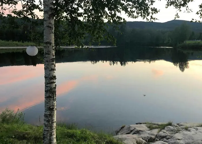 Modern With River Frontage Near Opphus Holiday home *